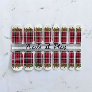 5 for $20 Nail Wraps- Mistletoe Plaid